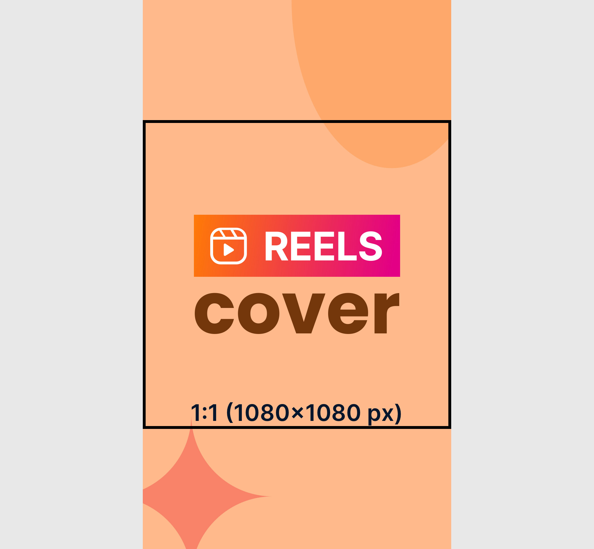 Instagram Reel cover - safe zone