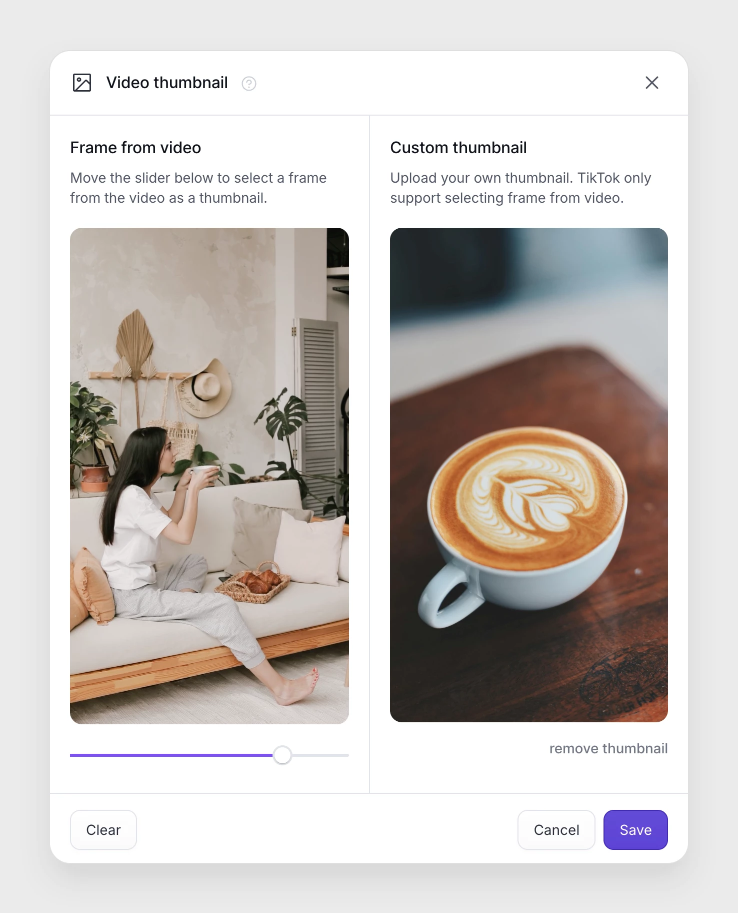 Uploading custom video thumbnail in PostFlow